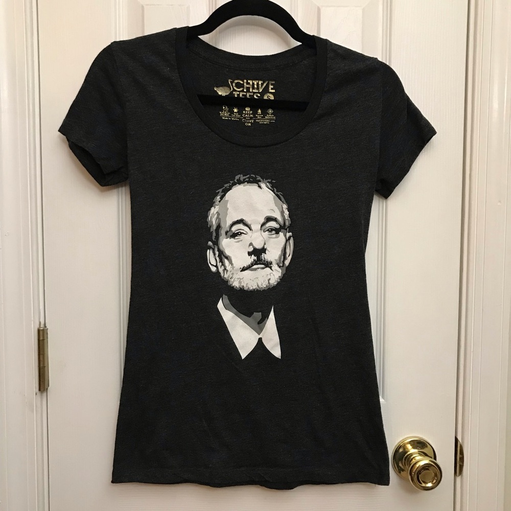 Bill Murray BFM The Chive Tee Ladies Small Black